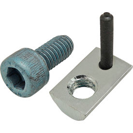 M6 x 12mm Blue SHCS & Roll-In T-Nut with Flex Handle, Bright Zinc
