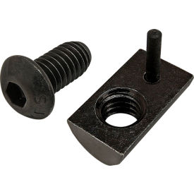 5/16-18 x 5/8" BHSCS with Roll-In T-Nut w/ Flex Handle, Black Zinc