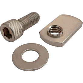 Socket Head Cap Screw with Washer and Economy T-Nut, Stainless Steel, 5/16-18 X 3/4"