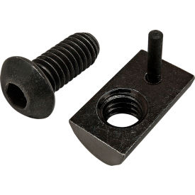5/16-18 x 3/4" BHSCS with Roll-In T-Nut with Flex Handle, Black Zinc