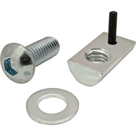 M8 x 20.00mm Button Head Socket Cap Screw and Roll-In T-Nut with Flex Handle