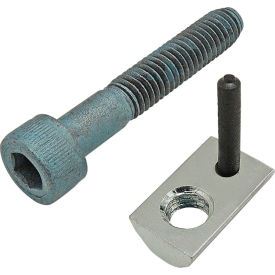 M6 x 35mm Blue SHCS & Roll-In T-Nut with Flex Handle, Bright Zinc