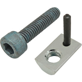 M6 x 25mm Blue SHCS & Roll-In T-Nut with Flex Handle, Bright Zinc
