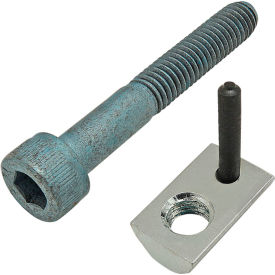M6 x 40mm Blue SHCS & Roll-In T-Nut with Flex Handle, Bright Zinc