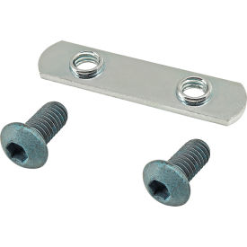 M6 x 12mm Blue BHSCS Double Slide-In Economy T-Nut, Bright Zinc