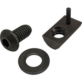 5/16-18 x 5/8" BHSCS with Washer & Roll-In T-Nut with Flex Handle, Black Zinc
