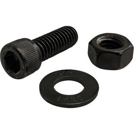 5/16-18 x .875 Socket Head Cap Screw w/Washer & Hex Nut, Black Zinc