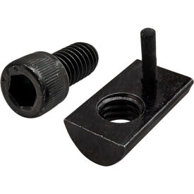 5/16-18 x .625 Socket Head Cap Screw & Roll-In T-Nut w/Flex Handle, Black Zinc