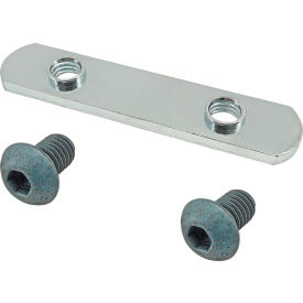 M8 x 12mm Blue BHSCS Double Slide-In Economy T-Nut, Bright Zinc