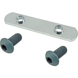 M8 x 16mm Blue BHSCS Double Slide-In Economy T-Nut, Bright Zinc