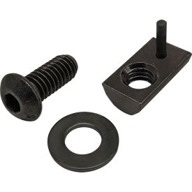5/16-18 x 3/4" BHSCS with Washer & Roll-In T-Nut with Flex Handle, Black Zinc