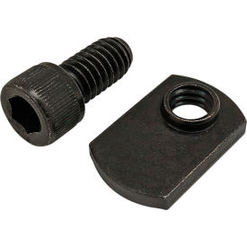 5/16-18 x 5/8" SHCS Slide-In Economy T-Nut - Offset Thread, Black Zinc