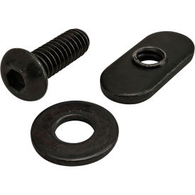 Bolt Assembly, 1/4-20 x .750" with Washer and Slide In Economy, Black Zinc