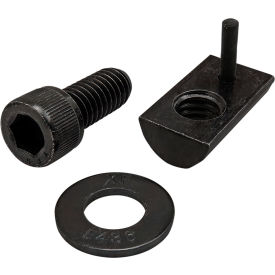 5/16-18 x .750 Socket Head Cap Screw with Washer & Roll-In T-Nut with Flex Handle, Black Zinc