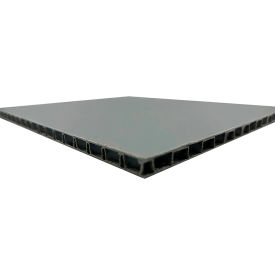 5/16" Heavy Duty PP Honeycomb Board 48" x 96", Gray