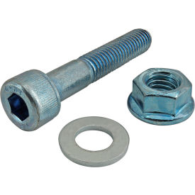Bolt Assembly: M8 x 50mm Blue SHCS with Washer & Flanged Hex Nut