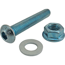 Bolt Assembly: M8 x 45.00mm Blue with Washer & Flanged Hex Nut