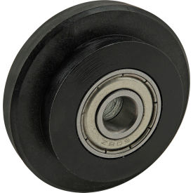 15 & 40 Series Roller Wheel with Ball Bearing Hub, 47 mm Dia.