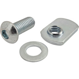 M8 x 20mm Button Head Socket Cap Screw with Washer and Slide-In Economy T-Nut