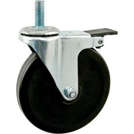 125mm M10 X 30 Threaded Stem Swivel Caster
