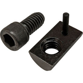 5/16-18 x 5/8" SHCS & Roll-In T-Nut with Flex Handle, Black Zinc
