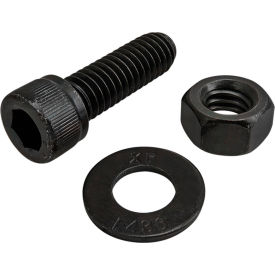 5/16-18 x 1.000 Socket Head Cap Screw w/Washer & Hex Nut, Black Zinc