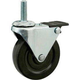 75mm M10 X 30 Threaded Stem Swivel Caster