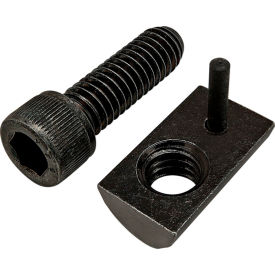 5/16-18 x 1" SHCS with Roll-In T-Nut with Flex Handle, Black Zinc