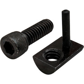 Bolt Assembly, 1/4-20 x .750", SHCS and Roll-In T-Nut with Flex Handle, Black