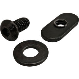 Bolt Assembly, 1/4-20 x .500", Slide-In Economy T-Nut, Centered Thread, Black