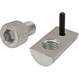 M8 x 12.00mm Socket Head Cap Screw and Roll-In T-Nut with Flex Handle, Zinc