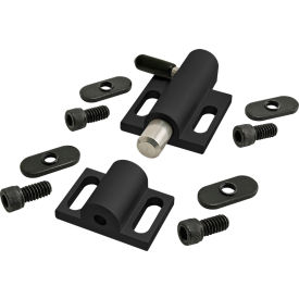 90 Degree Deadbolt Latch, 1-1/2"L, Black