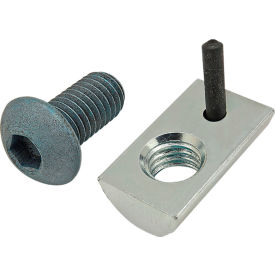 M8 x 16mm Blue BHSCS & Roll-In T-Nut with Flex Handle, Bright Zinc