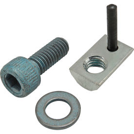 M6 x 16mm Blue SHCS, Washer & Roll-In T-Nut with Flex Handle, Bright Zinc