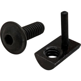 Flanged Head Socket Cap Screw with Drop-In, 1/4-20 x 3/4"