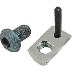 M6 x 10mm Blue BHSCS & Roll-In T-Nut with Flex Handle, Bright Zinc