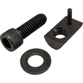 5/16-18 x 1" SHCS with Washer & Roll-In T-Nut with Flex Handle, Black Zinc