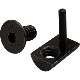 Bolt Assembly 1/4-20 x .500", FHSCS and Roll-In T-Nut with Flex Handle, Black
