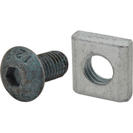 M5 x 10MM Blue BHSCS with Slide-In Economy T-Nut, Bright Zinc