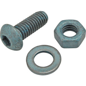 M6 x 16mm BHSCS with Washer & Hex Nut, Blue Zinc