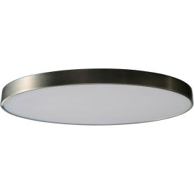 Convex Edgeless 9" LED Flush Mount, 30W, 1800 Lumens, 120 - 277V, Brush Nickel