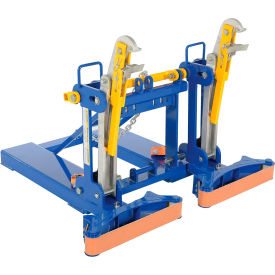 Steel Automatic Eagle Beak, 2 Drum with Belt Saddle, 1,000 lb. Capacity, Blue
