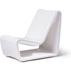 Outdoor Loop Lounge Chair, Highcloud White