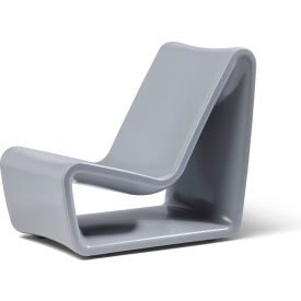 Outdoor Loop Lounge Chair, Concrete Gray