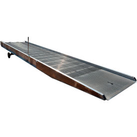 Aluminum Yard Ramp, 360''L x 86''W, 20000 Lb. Capacity, Silver