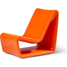 Outdoor Loop Lounge Chair, Vintage Orange
