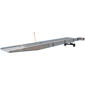 Aluminum Yard Ramp, 432''L x 86''W, 16000 Lb. Capacity, Silver