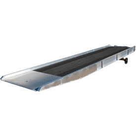 Aluminum/Steel Yard Ramp Grating, 360''L x 95"W, 16,000 Lb. Capacity, Silver