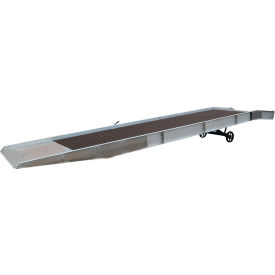 Aluminum/Steel Yard Ramp Grating, 432''L x 74''W, 30,000 Lb. Capacity, Silver