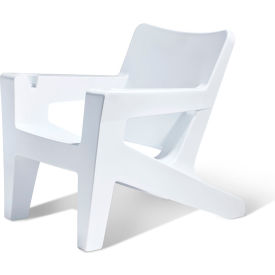 Outdoor Bask Lounge Chair, Highcloud White